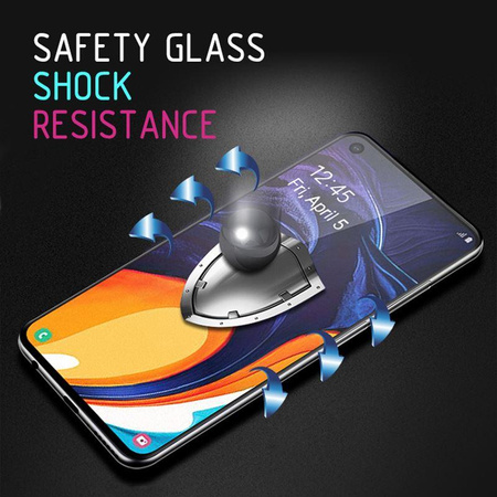 Crong 7D Nano Flexible Glass - Szkło hybrydowe 9H na cały ekran Samsung Galaxy A10